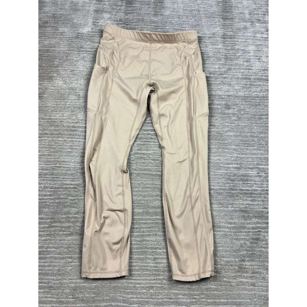Fabletics Leggings Womens Large Brown Polyester Blend Athleisure Pockets